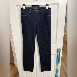 Lauren Ralph Lauren Dark Wash Straight Leg Jeans size 8 33x32” preppy classic